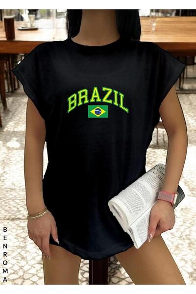 BENROMA Футболка без рукавів з принтом