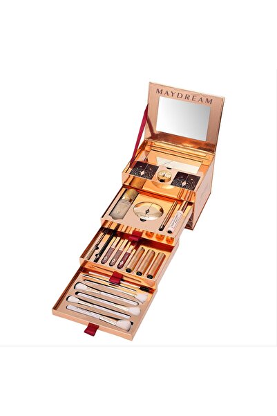 MAYDREAM ®صندوق الأسرار الجمالية مكياج فاخر متعدد الطبقات إطلالة احترافية متكاملة حصريًا من ROSE GLOW