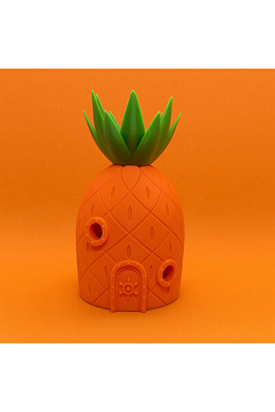 PUREYSMA Sünger Bob Ananas Akvaryum Evi – Dekoratif Balık Yuvası