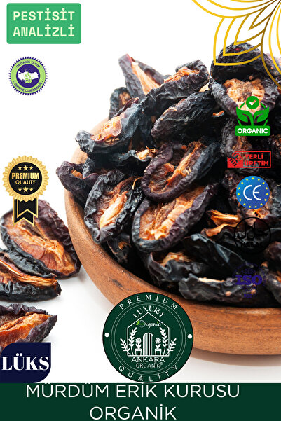 Ankara Organik Erik Kurusu (Organik) - Çekirdeksiz, Yeni Mahsül 125 GR