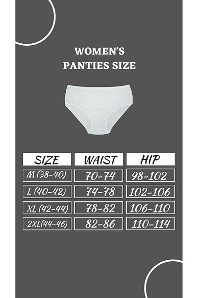 Onurel Women's 12 Pack White Heart High Waist Cotton Panties