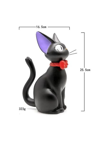Choice Seat Cute Black Cat Hand-cranked Money Box with Glucose-gum Storage for Decoration Creative Black Ca
