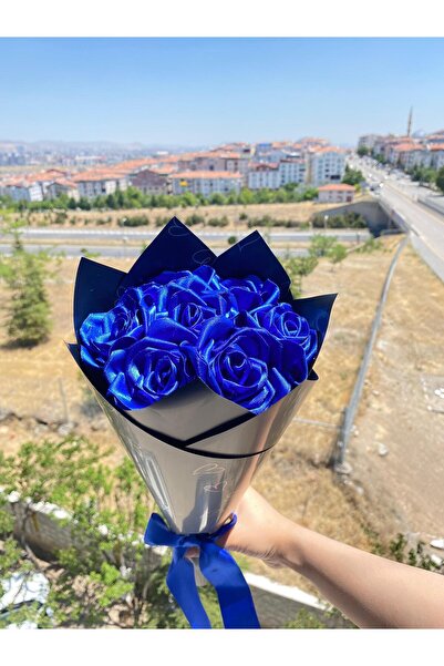 Yıldızköşesi Senden Önce Senden Sonra Çiçek Buketi Solmayan Yapay Gül Buketi Sevgiliye (NOT YAZILIR) 7 Adet