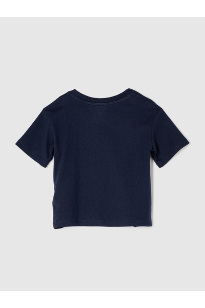 GAP Kız Bebek Lacivert Logo Paw Patrol Grafikli T-Shirt