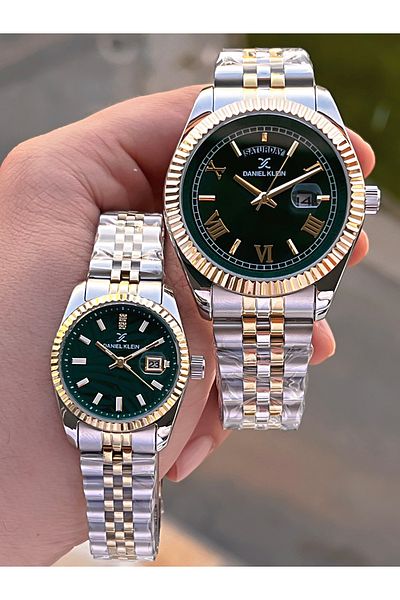 Daniel Klein 30m Water Resistant Men's & Women's Steel Cord Special Wristwatch for Couples