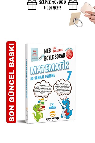 SİNAN KUZUCU YAYINLARI Sinan Kuzucu 7. Sınıf Matematik Deneme Selfie Yüzük He...