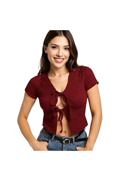 lavanderboutiquee Kadın Bordo Kimono