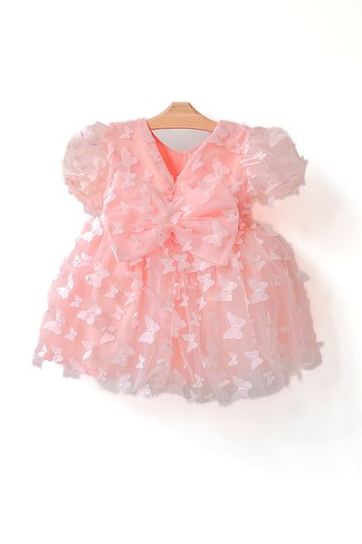 Baby Animals Baby Girl Girl Child Birthday Party Wedding Dress Balloon Butterfly Bow Tulle Tutu Lined