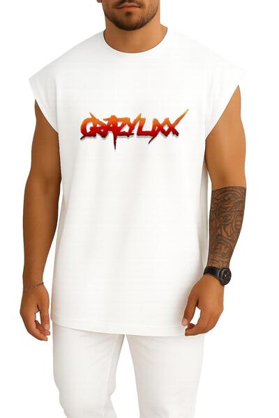 Bahriyeli Collection oversized Αθλητικό μπλουζάκι Unisex με λογότυπο Crazy Lixx Music Glam Metal Hard Chest Design