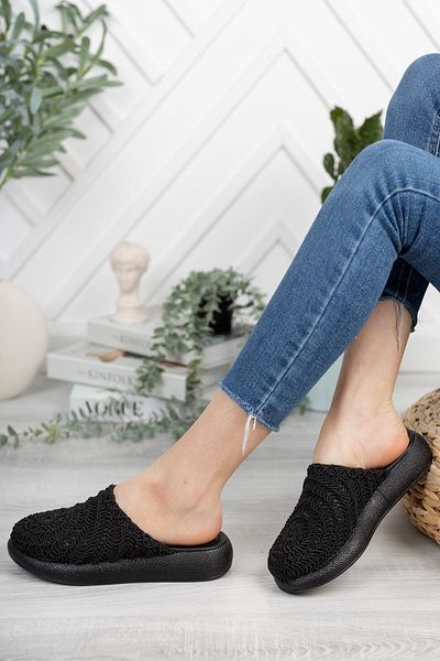 serkanseyyid Syt-2003 Black Suede Bellows Thin Heeled Daily Boots