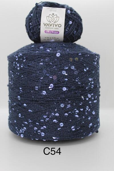 VAVIVO HANDKNITTING YARNS Vavivo Galaxy 3+6 mm Thick Sequence Hand Knitting and Bag Yarn