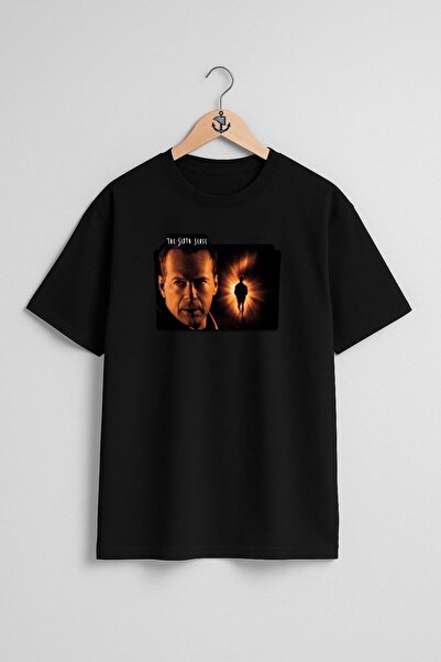 Bahriyeli Collection Oversize the Sixth Sense Chest Design Unisex T-Shirt