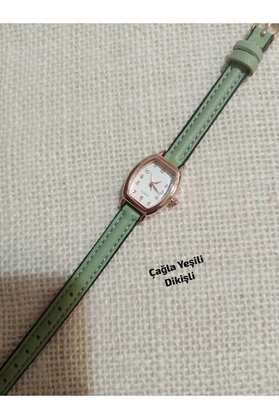 QUARTZ ساعة يد نسائية كلاسيكية بسيطة موديل ريترو كاجلا كرويدون 0102