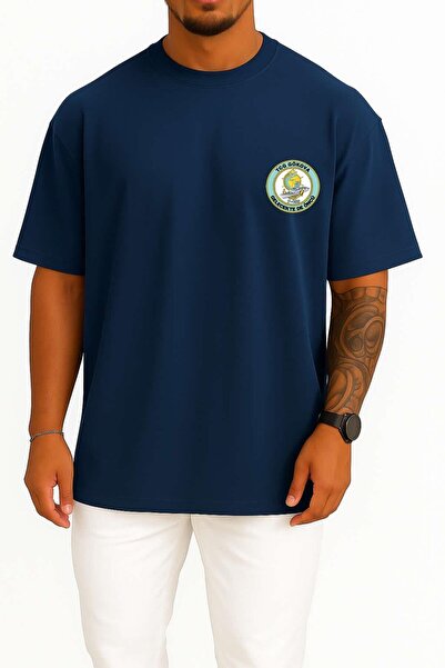 Bahriyeli Collection Oversize Tcg Gökova F-496 Unisex T-Shirt with Pocket and...