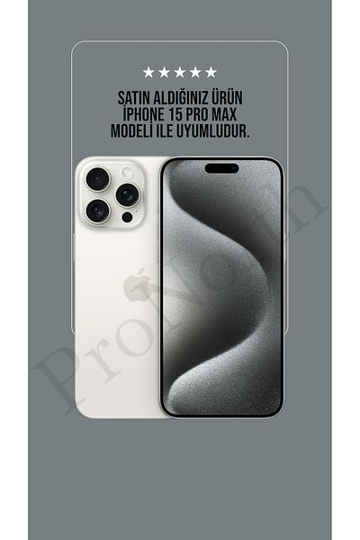ProNorth حافظة متوافقة مع هاتف iPhone 15 PRO MAX، غطاء من السيليكون مع شريط ممتص للصدمات