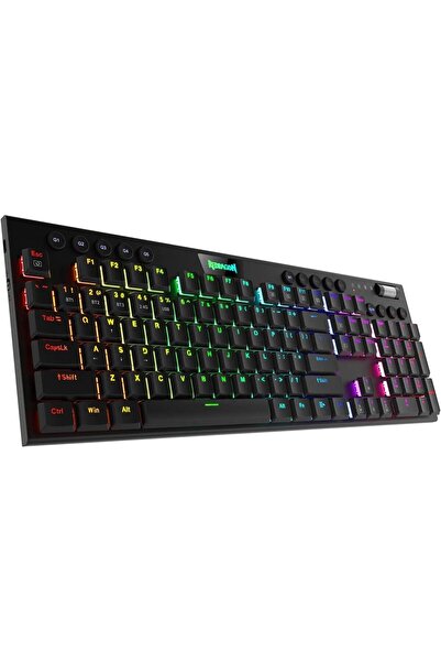 REDRAGON لوحة مفاتيح ميكانيكية لاسلكية K618 Horus بإضاءة RGB من Redragon