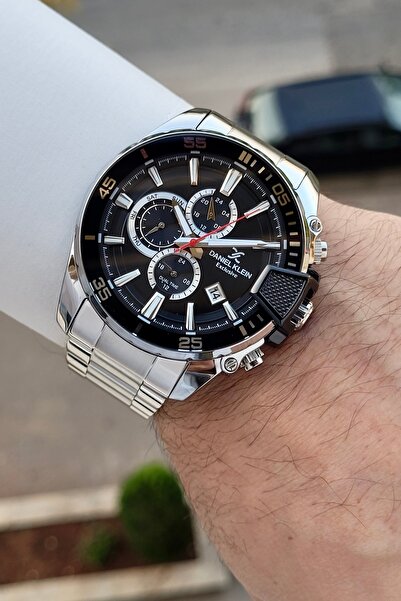 Daniel Klein Kadranı Siyah Kordonu Silver Renk 47 Mm Fonksiyonları Aktif Erke...