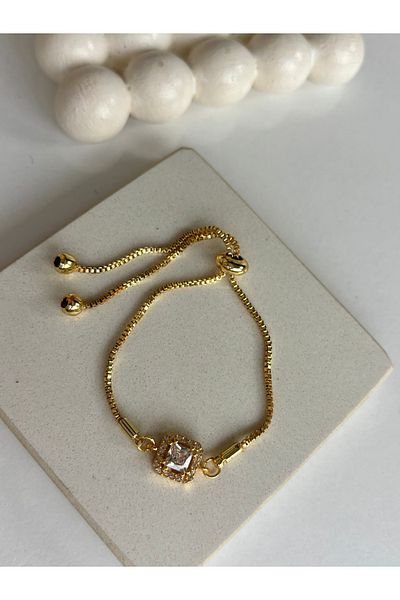Ressia Square Zircon Stone Elevator Bracelet