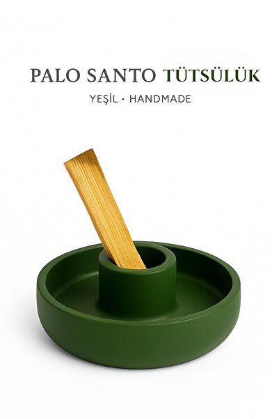 STELLIUM Palo Santo Beton Tütsülük Yeşil El Yapımı
