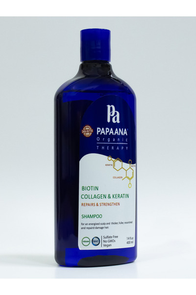Papaana Organic PAPAANA ORGANICS BIOTIN COLLAGEN & KERATIN SHAMPOO 400ML