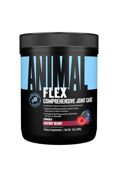 Universal Nutrition Animal Flex Powder, Cherry Berry, 30 Servings, Helps Rebuild Cartilage