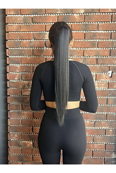 Suzan Peruk Straight Ponytail with Buckle - Black