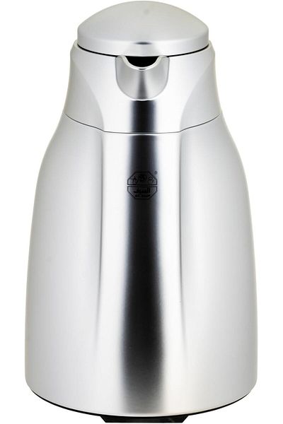 ALSAIF Yara Coffee and Tea Vacuum Flask, leak-proof and keeps drinks hot, 1.3 Liter, Matte silver