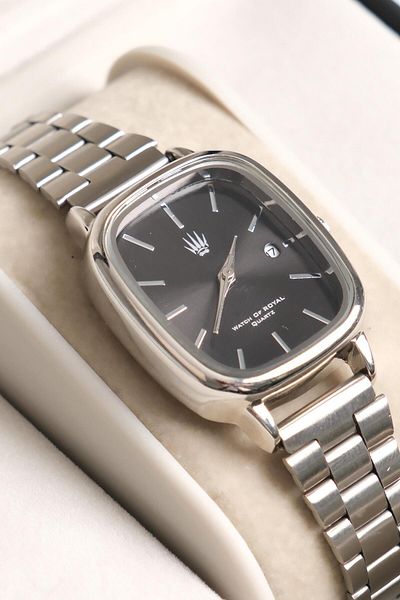 WATCHOFROYAL Valenza Classic Time Silver Black Wrist Watch