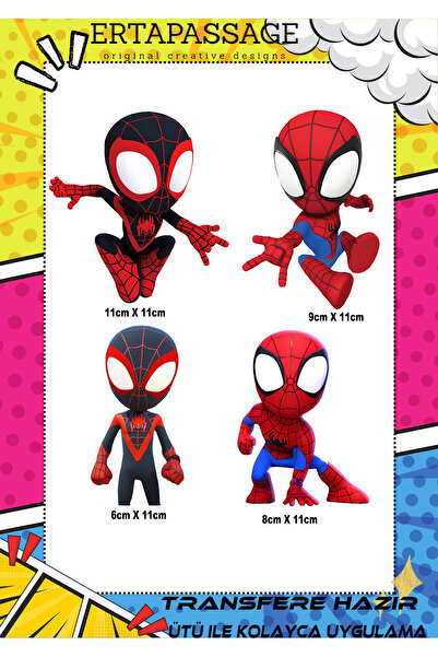 ErTaPassage Spidey DTF Ütüyle Yapışan Transfer Baskı