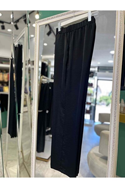 MERAM BUTİK Seli̇nada Satin Pants - Black - 38