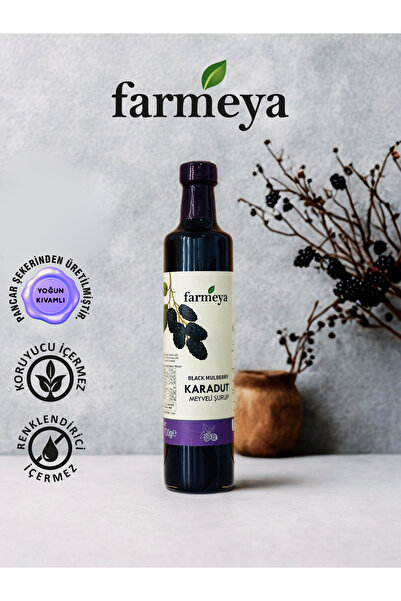 farmeya Karadut Özü 700gr - Karadut Meyveli Şurup