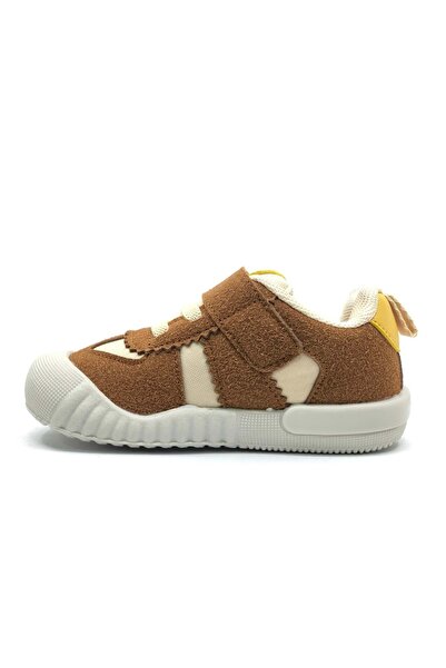 Kocamanlar Ayakkabı Vicco Nina First Step Baby Orthopedic Children's Sports Shoes Beige