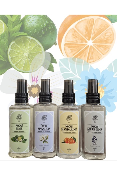 Rebul Evin Havasını Değiştiren 4'lü Set Azure Noir,Magnolia,Mandarina,Lime-Yü...