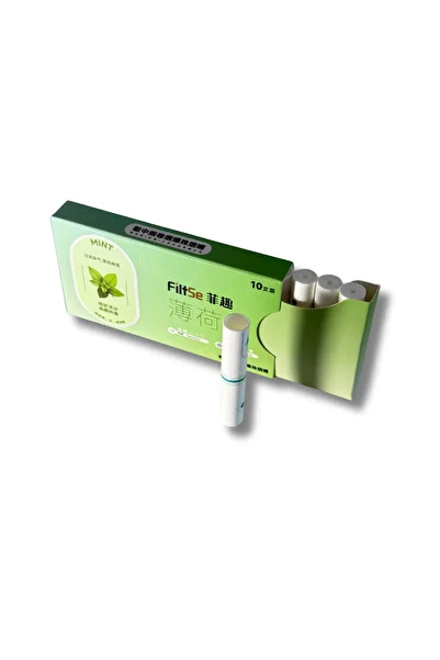OEM Set of 10 Cigarette Filters – With Flavored Capsules, Reduce Tar, Intense Mint Flavor