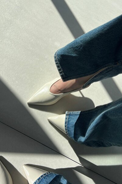 enayakkabılar Missy Sivri Burun Bantlı Kadın Topuklu