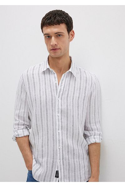 Mavi Striped White Shirt Regular Fit / Regular Cut 0211695-90914