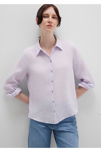 Mavi Lilac Linen Shirt Regular Fit / Regular Cut 1211188-70523