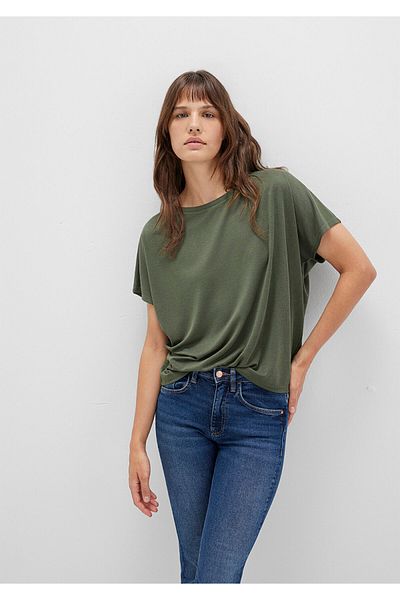 Mavi Lux Touch Tencel Tm Modal Green Basic T-Shirt Loose Fit / Loose Relaxed Fit 167245-71551