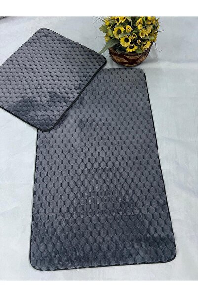 FeelHome مجموعة سجادة حمام من الخيزران غير قابلة للانزلاق، ناعمة للغاية، فائق...