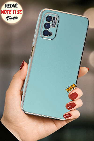 cepmoda Xiaomi Redmi Note 11 SE - Gold Çizgili Renkli Shiny Silikon Kılıf / K...