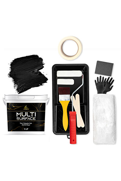Artzone Multi Surface - Mobilya Boyama Kiti - 1 Litre - Siyah