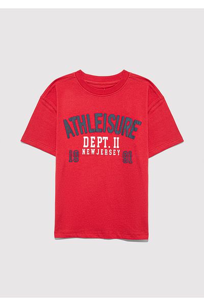 Mavi Athleisure Printed Red Boy's T-Shirt M6610358-85905