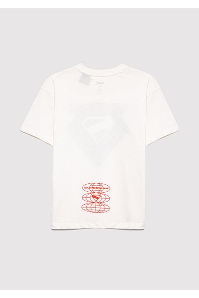 Mavi Superman Printed White T-Shirt Loose Fit / Loose Relaxed Fit 6610381-70057