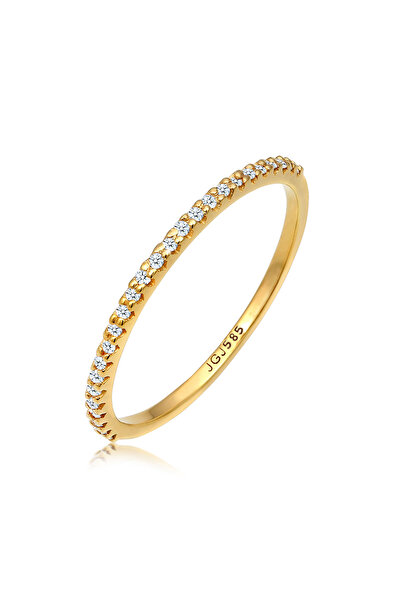 ELLI Ring Love Classic Geo Diamant 585 Gelbgold