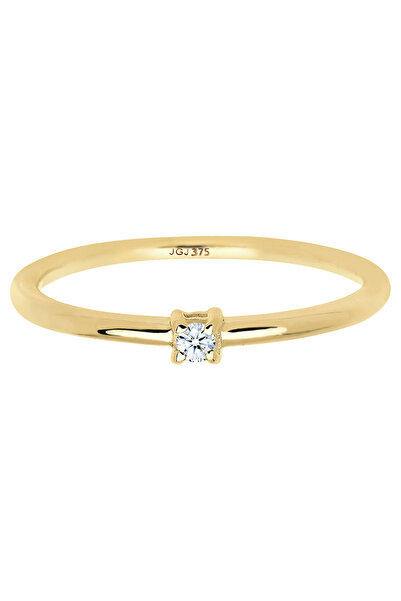 ELLI Ring Verlobung Diamant (0,03 ct.) 375 Gelbgold