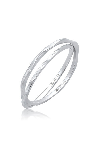 ELLI Ring Damen Vintage Look in 925 Sterling Silber gehüllt