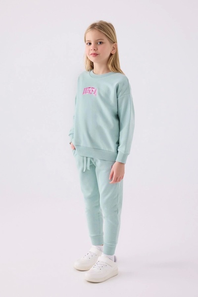 U.S. Polo Assn. Φόρμα Σερβιτόρας για Κορίτσια - Γαλαζοπράσινο
