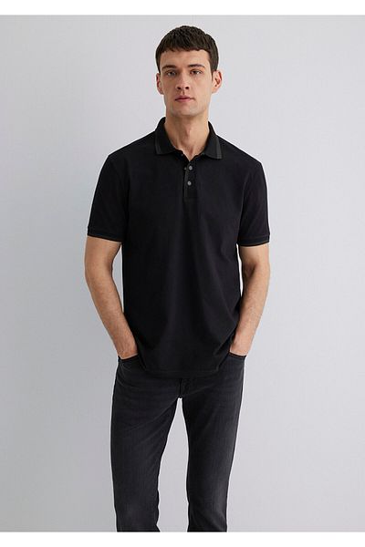 Mavi Black Polo T-Shirt Regular Fit / Regular Cut 0612650-900