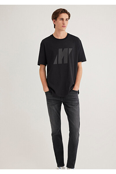 Mavi Μαύρο μπλουζάκι με λογότυπο Pro Loose Fit / Loose Relaxed Fit 0612431 -71379