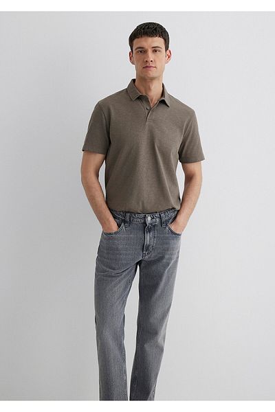 Mavi Brown Polo T-Shirt Regular Fit 0612556 -70376